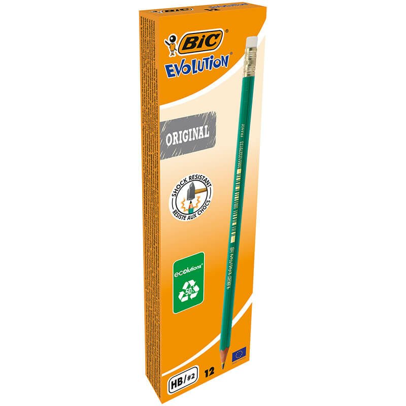 BİC ECOLUTİONS 655 KURŞUN KALEM 880332 12'Lİ