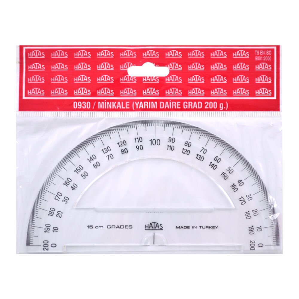 HATAS 0930 PLASTİK MİNKALE Y.DAİRE GRAD 15 CM 20'Lİ KT.