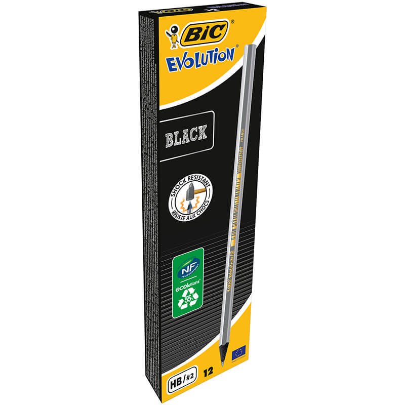 BİC EVOLUTION BLACK ECO KURŞUN KALEM 12'Lİ KT 896017