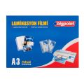 BİGPOİNT BP693 LAMİNASYON FİLMİ A3 125 MİKRON 100'LÜ KUTU