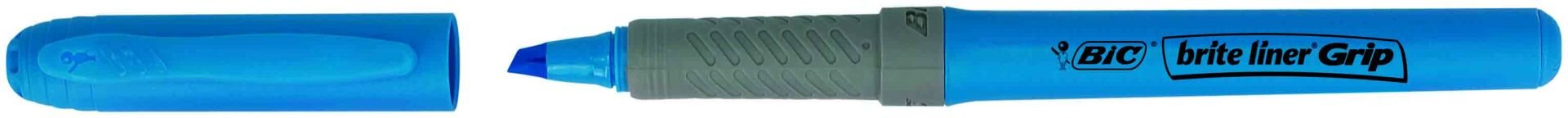BİC FOSFORLU KALEM BRİTE LİNER GRİP MAVİ 12'Lİ KT 811931