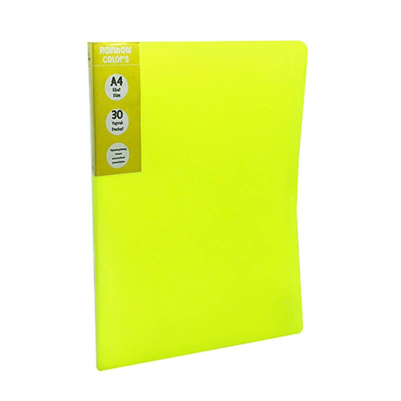 ÖNDER 127-20 RAİNBOW COLORS 30'LU SUNUM DOSYASI PP SARI