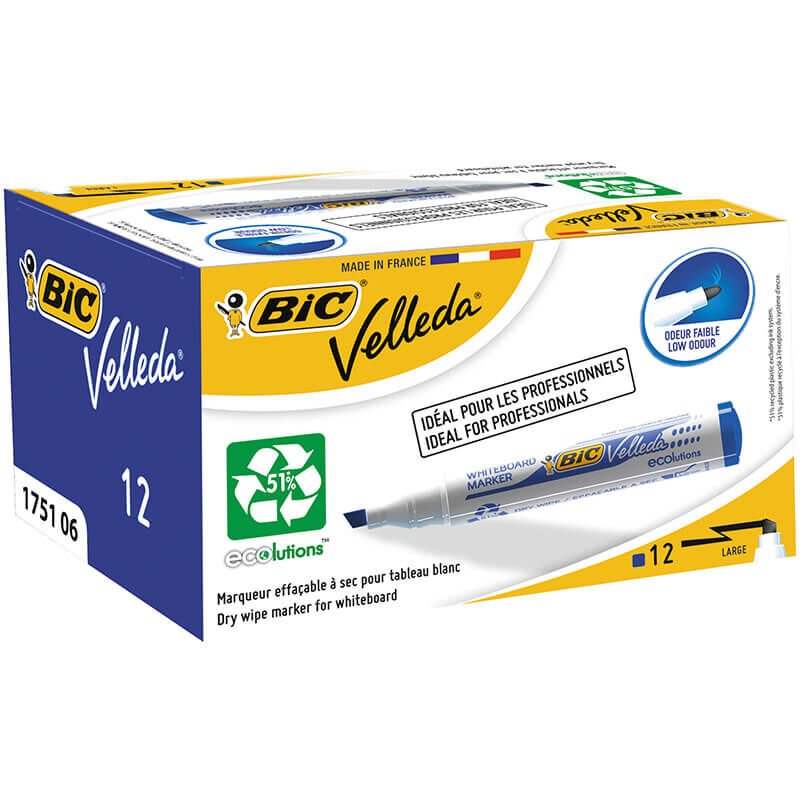 BİC VELLEDA TAHTA  MAVİ 12 Lİ KT 1751 K.UC 12'Lİ KT 904947