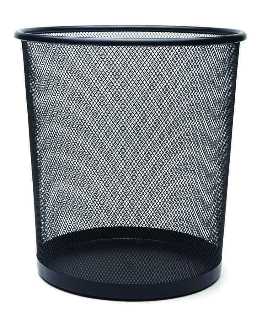 MAS 854 ÇÖP KOVASI METAL TAM DELİK 10 lt SİYAH