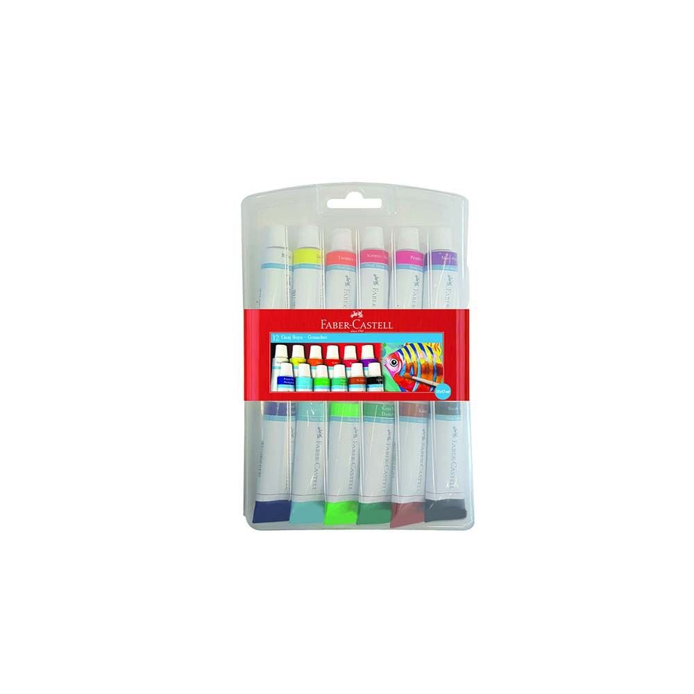 FABER 121011 TÜP GUAJ BOYA 12ML 12 RENK TÜP