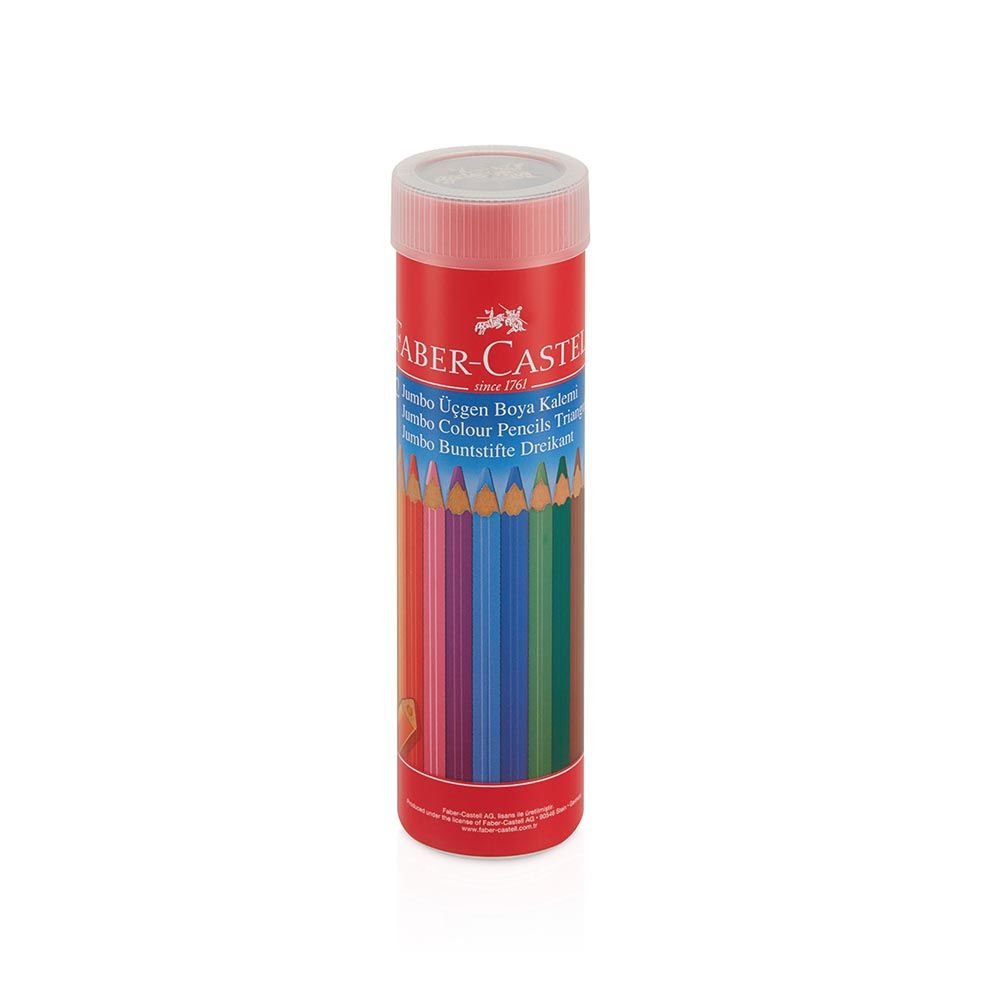 FABER 116615 BOYA KALEMİ 12R.ÜÇGEN JUMBO TÜP
