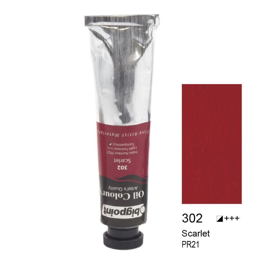 BİGPOİNT BPPO0645A-302 YAĞLI BOYA 45 ML SCARLET 302 6'LI KUTU