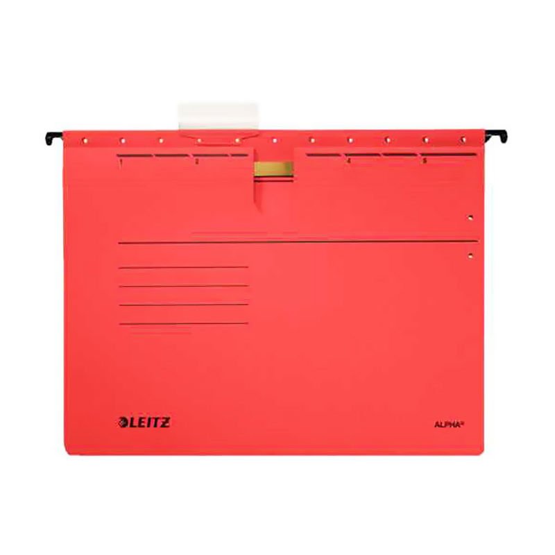 LEITZ 6515-25 DELTA ASKILI DOSYA TELSİZ KIRMIZI 25'Lİ KT.