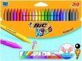 BİC PLASTİDECOR SİLİNEBİLİR PASTEL 24 RENK 829772