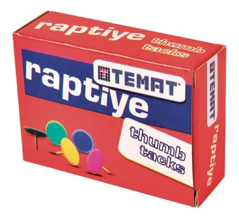 TEMAT 16468 RENKLİ RAPTİYE 300 KARIŞIK 18'Lİ KT.