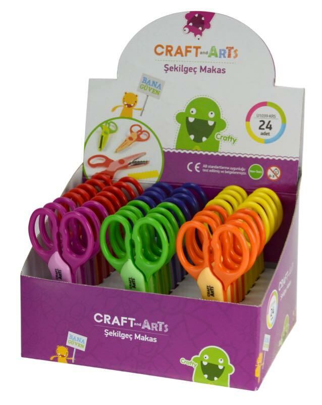 UMİX MAKAS ŞEKİLGEÇ 1039-KRS CRAFT 24 LÜ KT