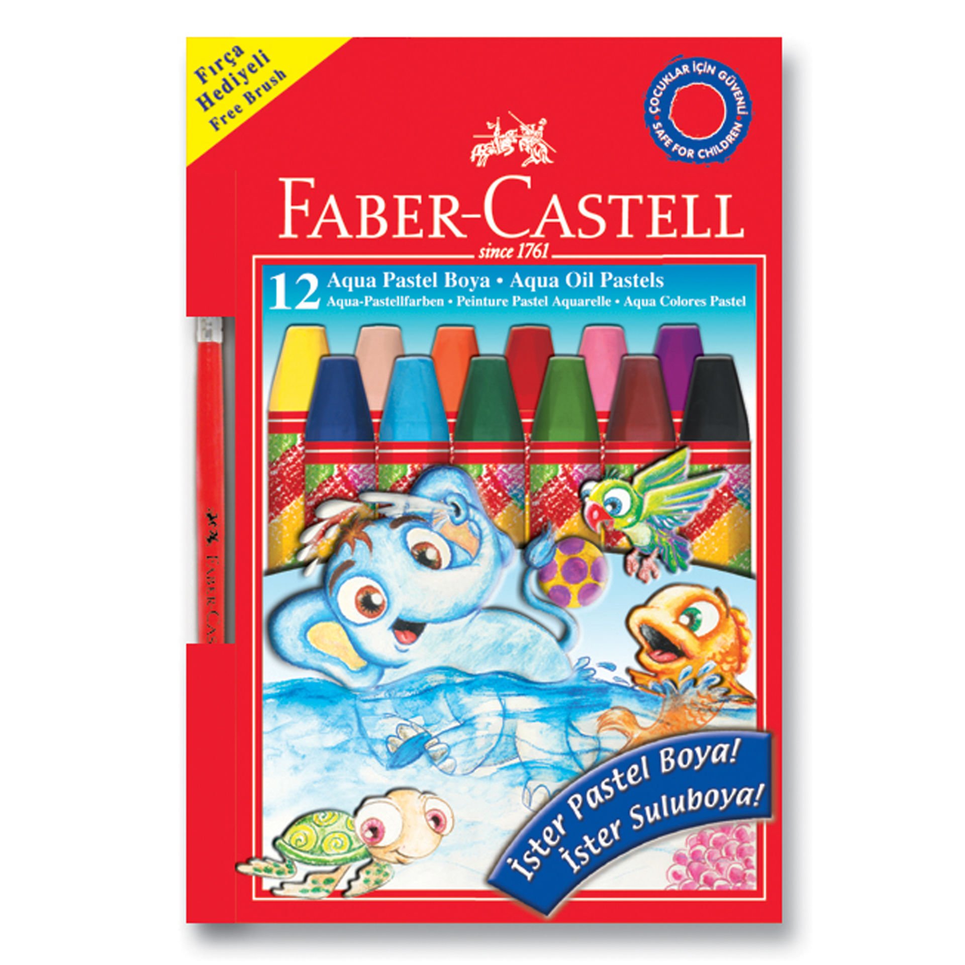 FABER 125400 AQUA PASTEL BOYA 12 RENK