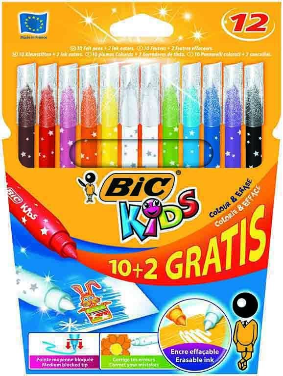 BİC KİDS COLOUR& MAGİC ERASER 10+2 EU 920295