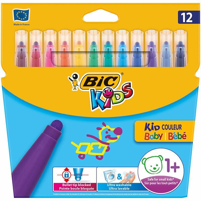 BİC KIDS COULEUR BABY KEÇELİ KALEM 12 RENK 902080