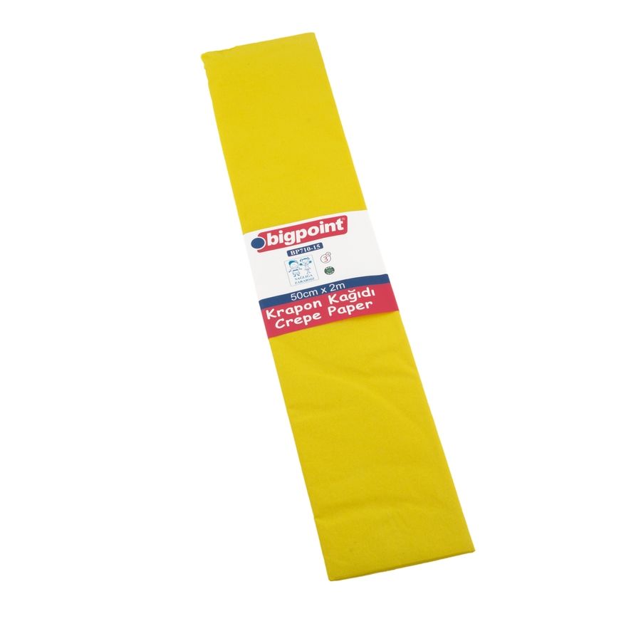 BİGPOİNT BP710-15 KRAPON KAĞIDI SARI 10'LU POŞET