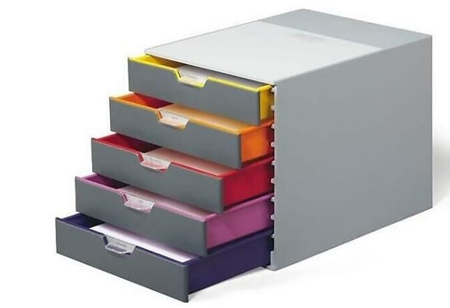 DURABLE 7605 VARİCOLOR ÇEKMECELİ EVRAK RAFI-5 RENKLİ