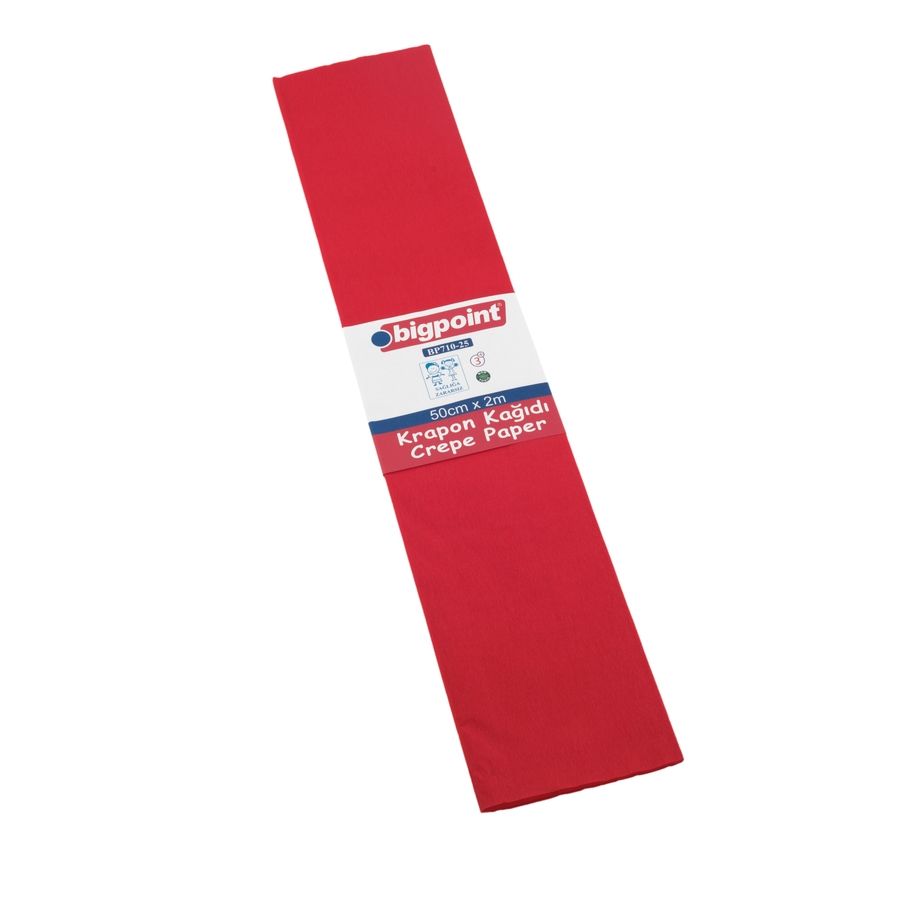 BİGPOİNT BP710-25 KRAPON KAĞIDI KIRMIZI 10'LU POŞET