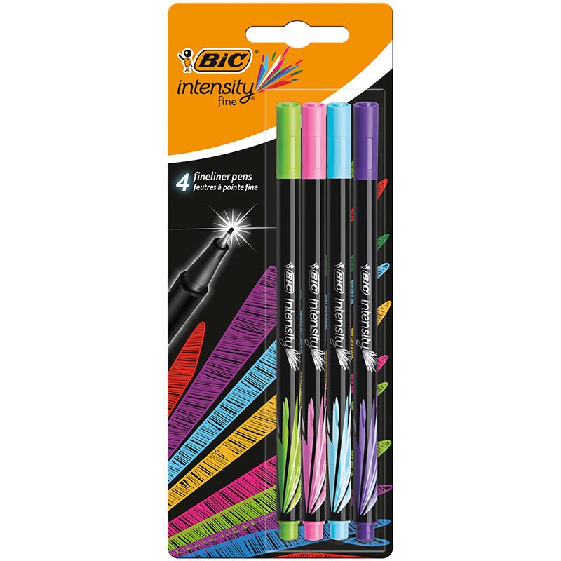 BİC INTENSTY FINELINER 4'LÜ BLİSTER FUN 942076
