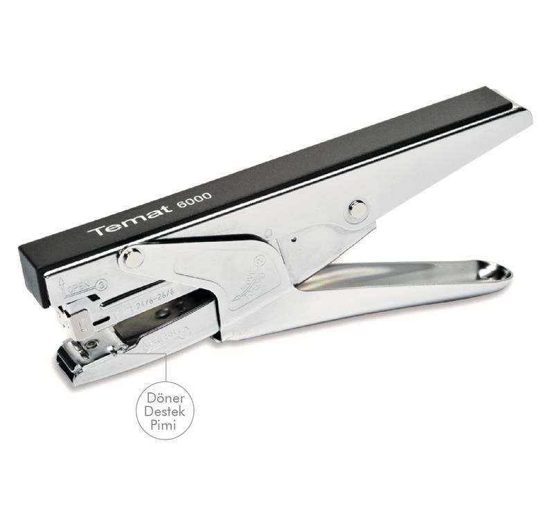 TEMAT 11409 ZIMBA MAKİNASI 6000 PENS TİPİ NO:(24/6-26/6) GÜMÜŞ