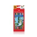 FABER 000003 YERLİ ÇİFT UÇLU BOYA KALEMİ 24 RENK