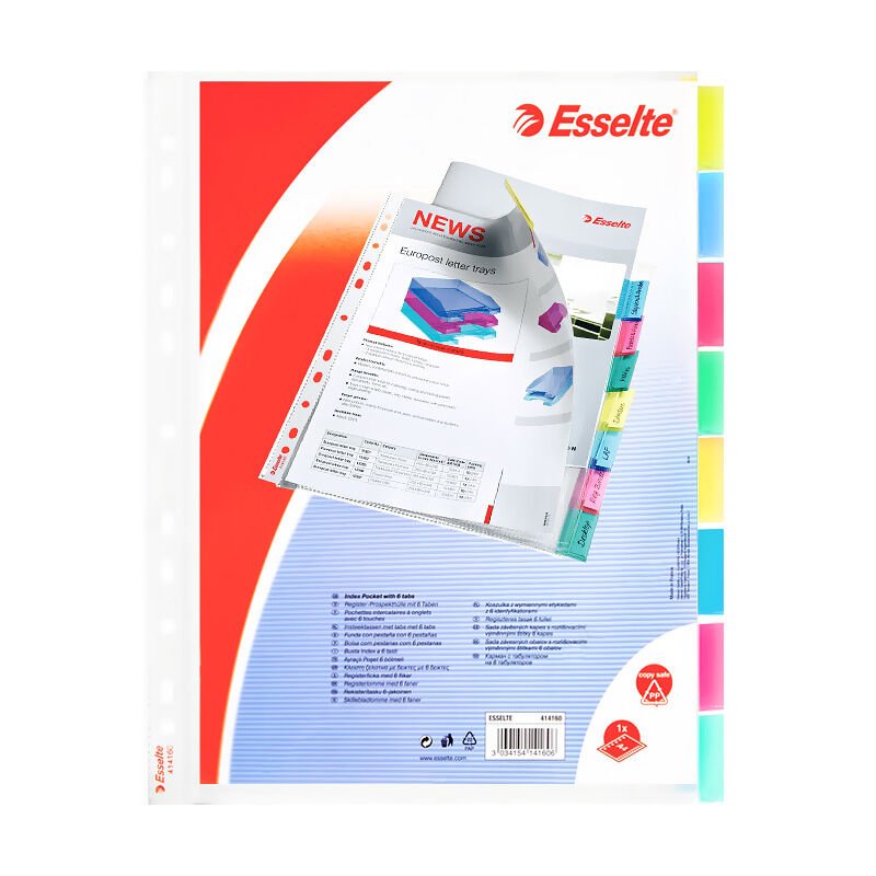 ESSELTE 414150 SEPERATÖR 8 RENK 10'LU KT.