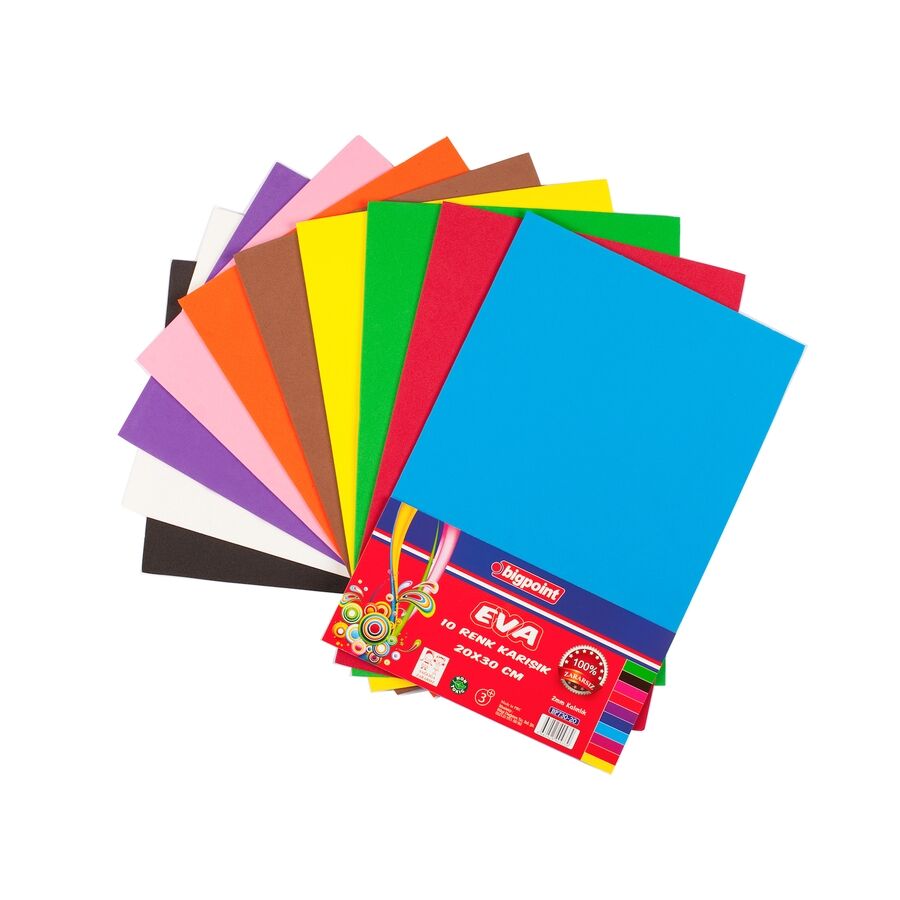 BİGPOİNT BP730-20 EVA 20X30CM KARIŞIK 10 RENK