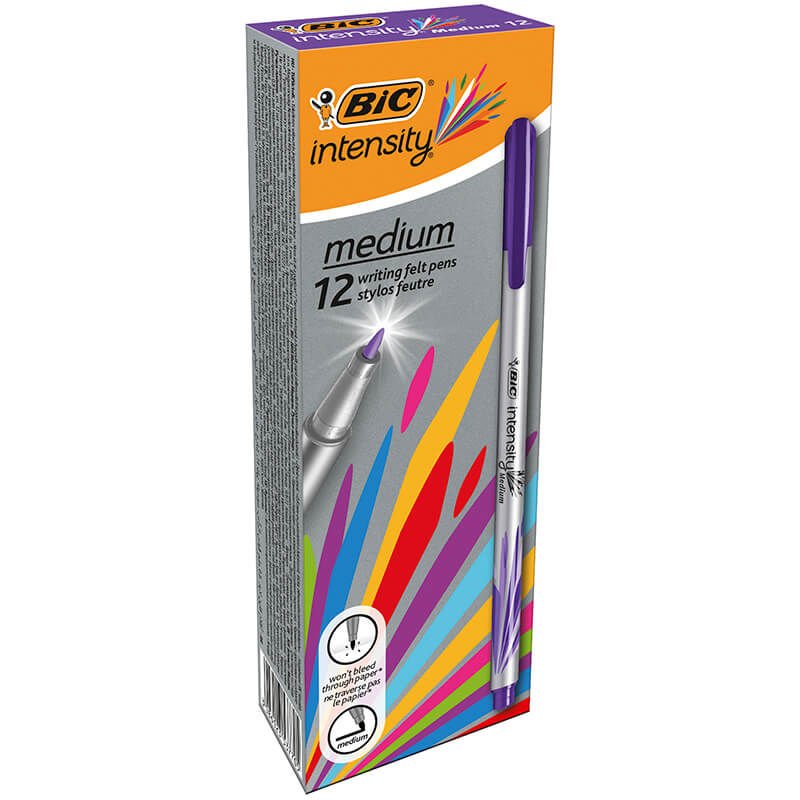 BİC INTENSITY MEDIUM LINER 12'Lİ KUTU MOR 964782
