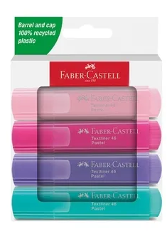 FABER 254654 FOSFORLU KALEM 46 PASTEL RENK 2024 4'LÜ