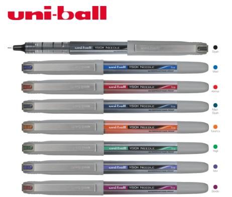 UNİ UB-187 VİSİON NEEDLE ROLLER MAVİSİYAH 07 MM 12'Lİ KT.