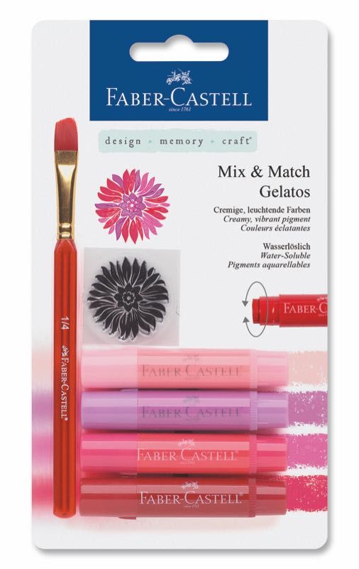 FABER 121802 GELATO MUM BOYA KIRMIZI TONLAR 4 RENK