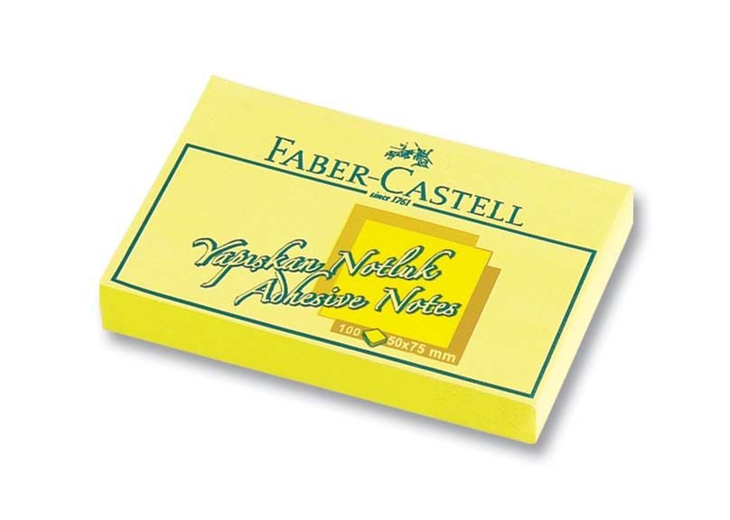 FABER 565601 YAPIŞKAN NOTLUK 50*75MM SARI 12'Lİ