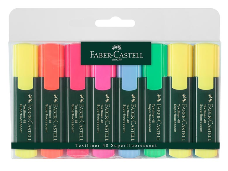 FABER 154862 FOSFORLU KALEM MAT GÖVDE 6+2Lİ SET