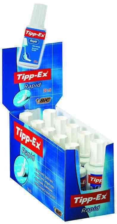 TİPP-EX SIVI SİLİCİ RAPİD 20 ML SÜNGERLİ 8859945 10'LU
