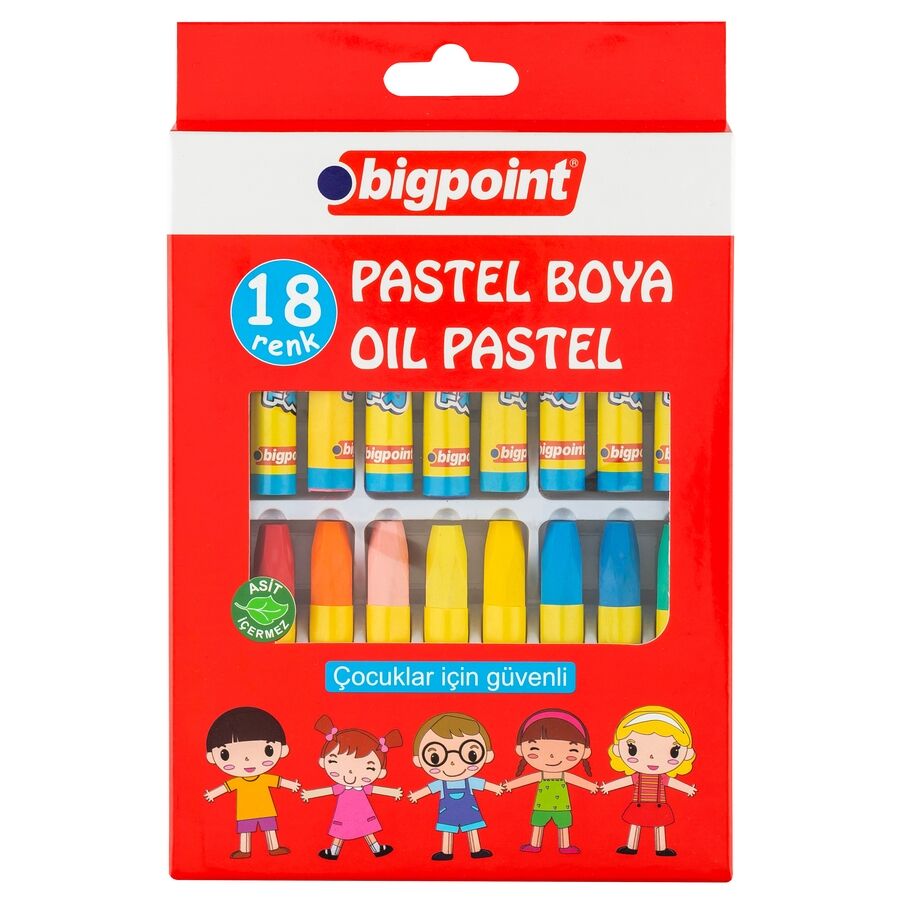 BİGPOİNT BP740-18 PASTEL BOYA 18 RENK