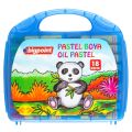 BİGPOİNT BP741-18M PASTEL BOYA 18 RENK - MAVİ ÇANTALI