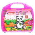BİGPOİNT BP741-18M PASTEL BOYA 18 RENK - PEMBE ÇANTALI