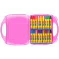 BİGPOİNT BP741-18M PASTEL BOYA 18 RENK - PEMBE ÇANTALI