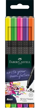 FABER 151603 GRİP FİNEPEN NEON 5'Lİ