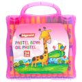 BİGPOİNT BP741-24P PASTEL BOYA 24 RENK - PEMBE ÇANTALI