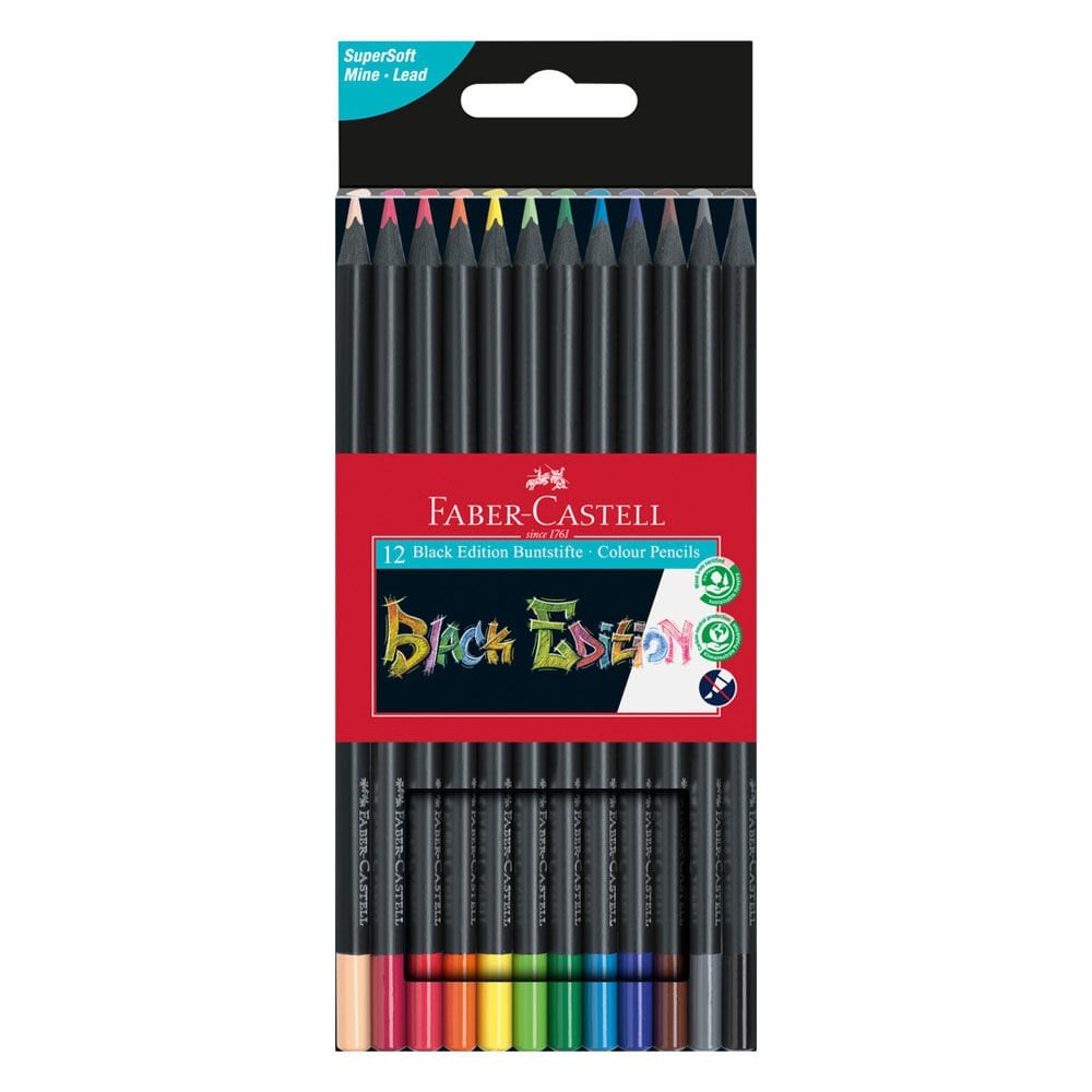 FABER 116012 BLACK EDİTİON BOYA KALEMİ 12 RENK