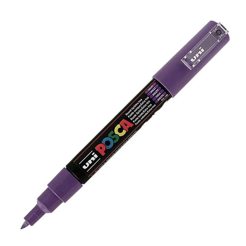 UNİ PC-1M POSCA POSTER MARKÖRÜ MOR 6'LI KT.
