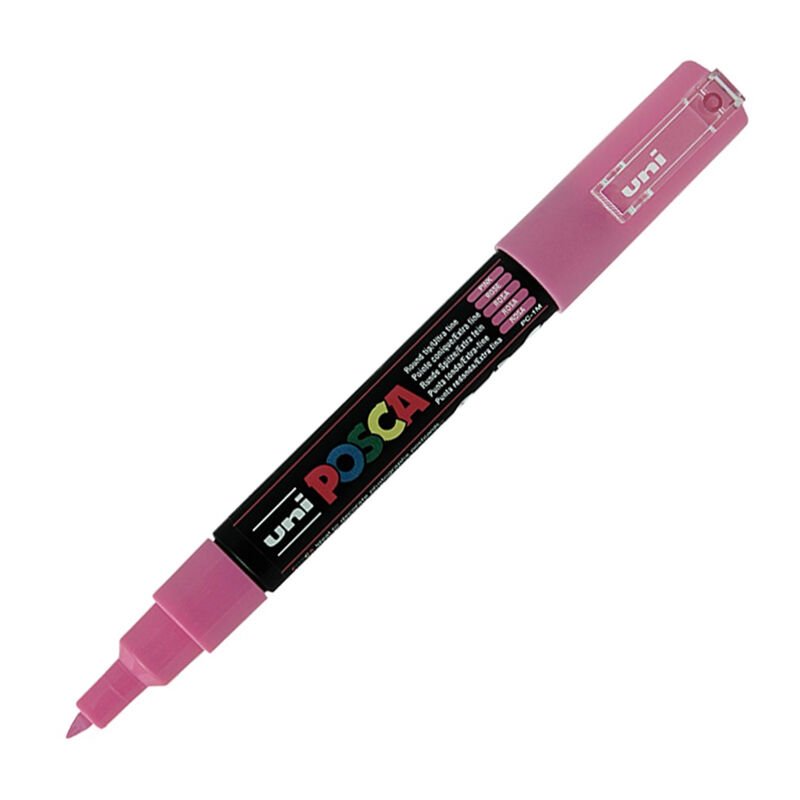 UNİ PC-1M POSCA POSTER MARKÖRÜ PEMBE 6'LI KT.