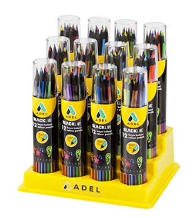 ADEL 312013 BLACKLİNE METAL TÜP BOYA KALEMİ 12 RENK