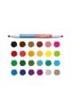 CARİOCA 42265 BİCOLOR SÜPER YIKANABİLİR ÇİFT UÇLU KEÇELİ BOYA KALEMİ 12'Lİ 24 RENK