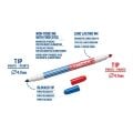CARİOCA 42265 BİCOLOR SÜPER YIKANABİLİR ÇİFT UÇLU KEÇELİ BOYA KALEMİ 12'Lİ 24 RENK