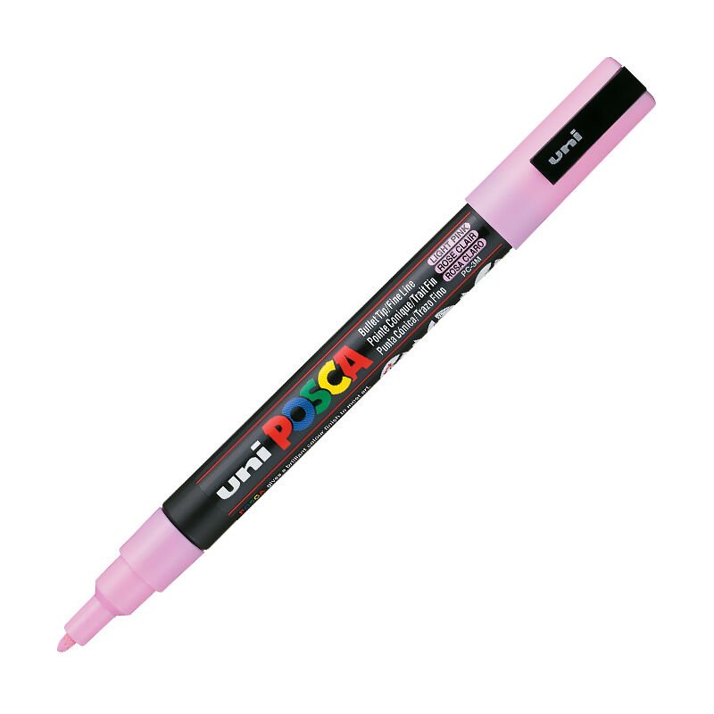 UNİ PC-3M POSCA POSTER MARKÖRÜ A.PEMBE 6'LI KT.