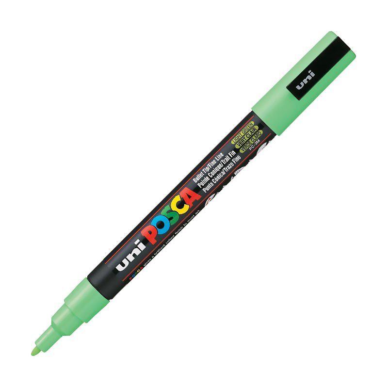 UNİ PC-3M POSCA POSTER MARKÖRÜ A.YEŞİL 6'LI KT.