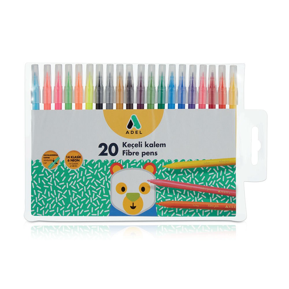 ADEL 223100 KEÇELİ KALEM 20 RENK