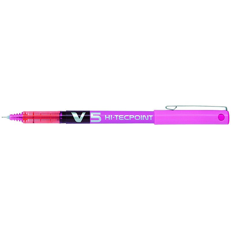 PİLOT V5 İĞNE UÇ ROLLER KALEM 05 MM PEMBE 12'Lİ KT.