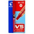 PİLOT V5 İĞNE UÇ ROLLER KALEM 05 MM KIRMIZI 12'Lİ KT.